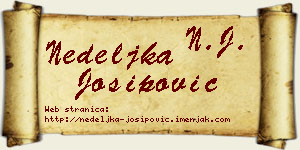 Nedeljka Josipović vizit kartica